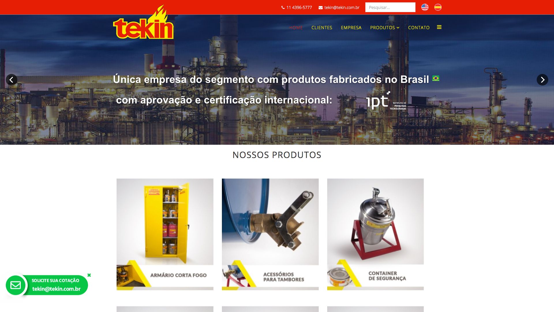 Desenvolvimento de Sites - Tekin