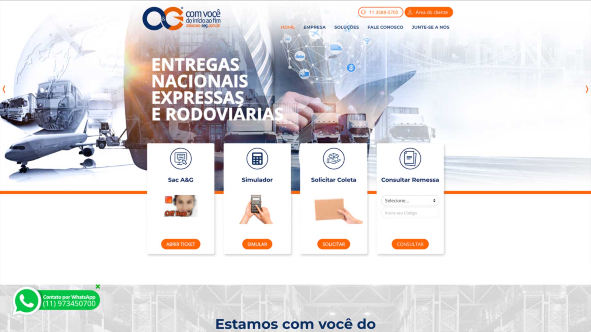 Desenvolvimento de Sites - A&G Soluções