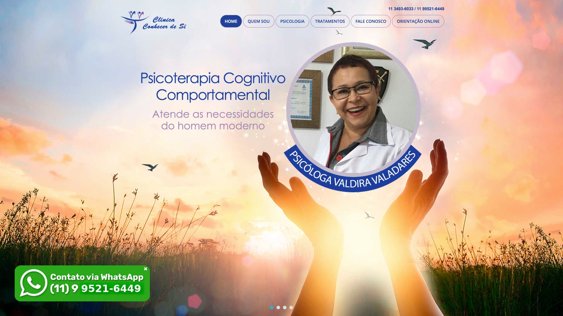 Desenvolvimento de Sites - Clínica Conhecer de Si